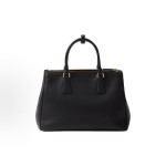 PRADA Galleria single-shoulder crossbody handbag, large size for women, black